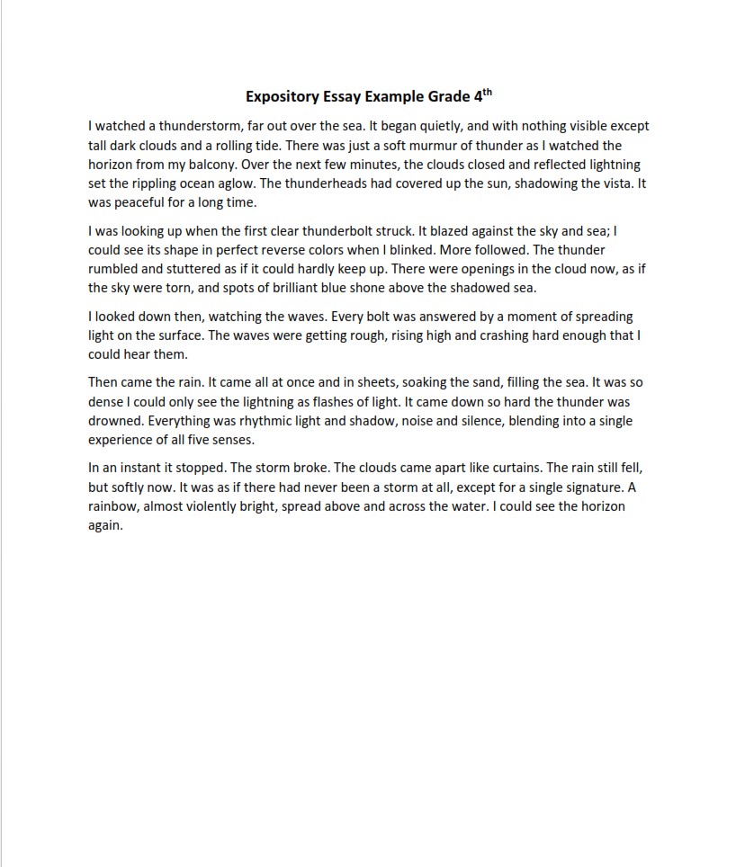 expository essay for primary 4