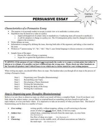 free persuasive essay writer