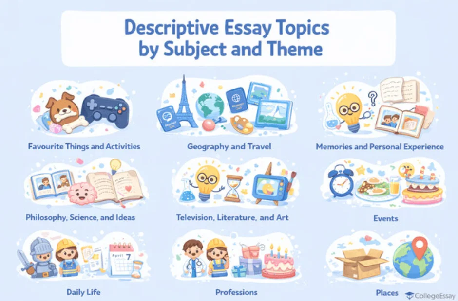 Descriptive Essay Topics by Subject and Theme